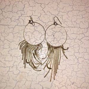 Neiman Marcus Gold Disco Earrings